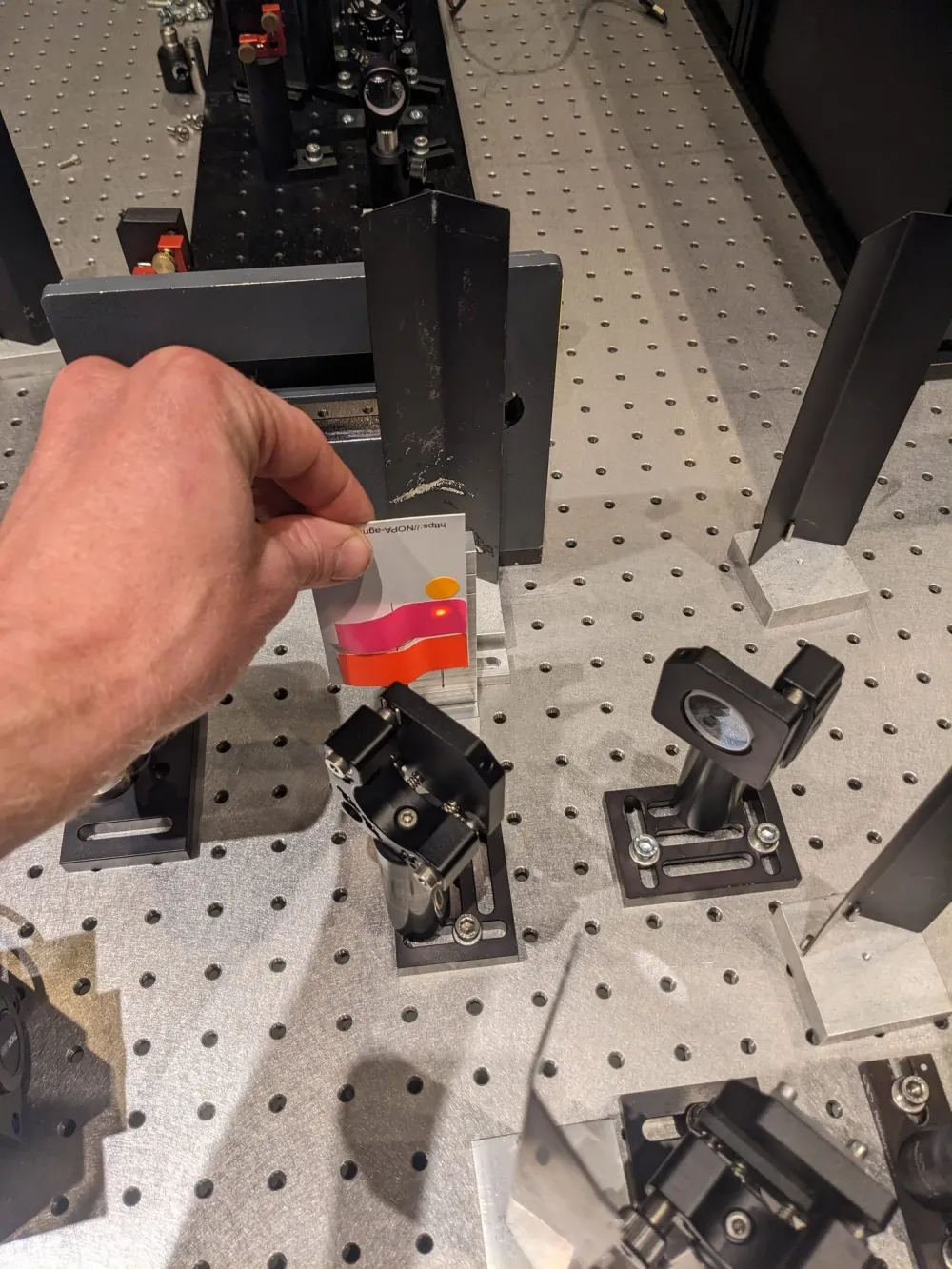 3D Printing your laser beam viewing cards